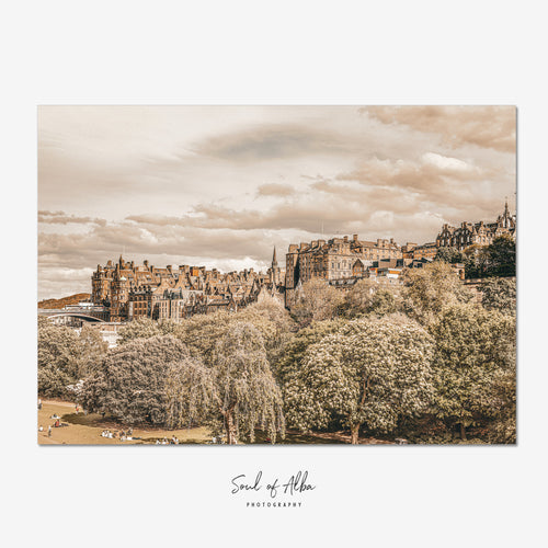 Beneath Edinburgh Skies | Princes Street Gardens - Soul of Alba Photography