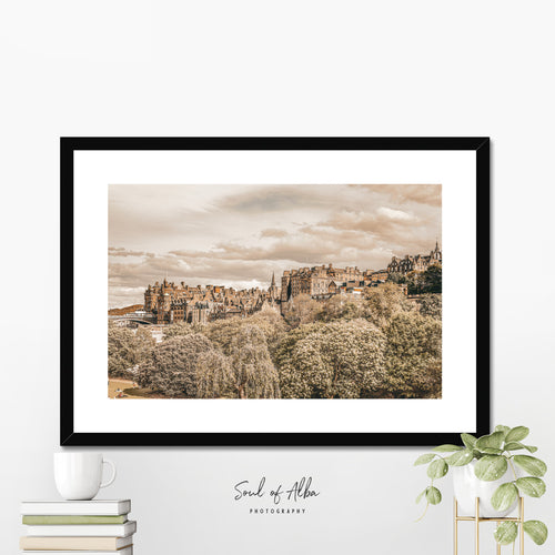 Beneath Edinburgh Skies | Princes Street Gardens fine art print - Soul of Alba Photography