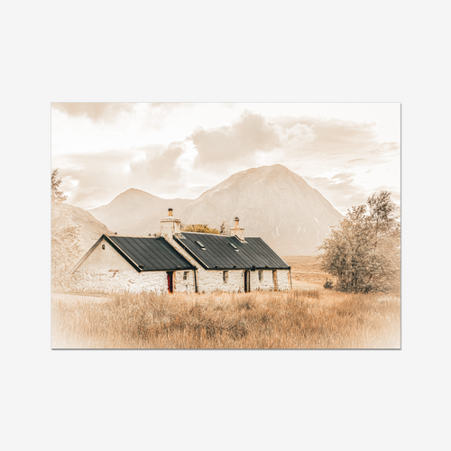 Black Rock Cottage Glencoe Buachaille Etive Mor Scotland landscape photography print