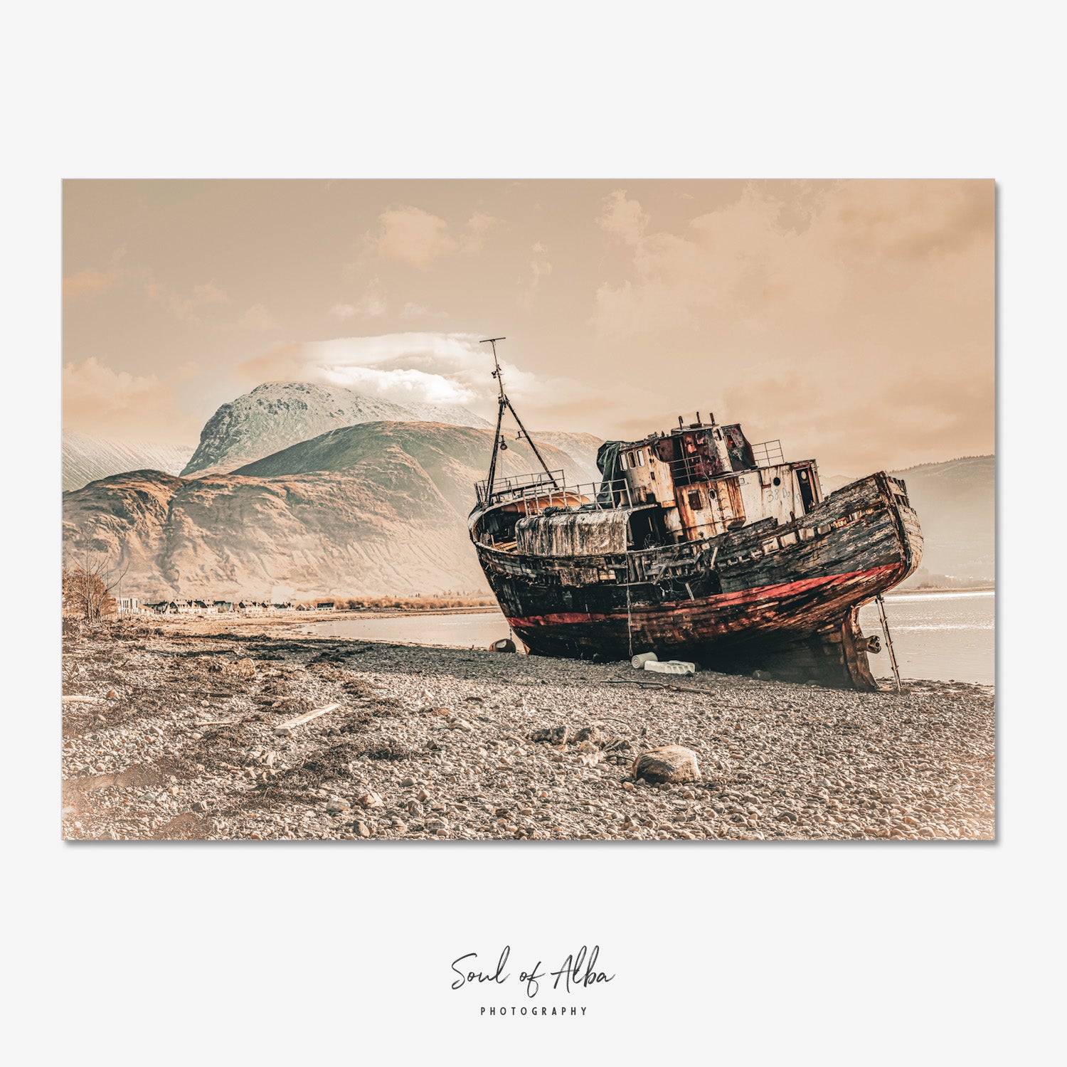 Corpach Shipwreck | Ben Nevis Scottish Highlands fine art print - Soul of Alba Photography