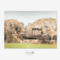 Dumbarton Castle built against the dramatic volcanic rock of Dumbarton Rock in West Dunbartonshire, Scotland.
