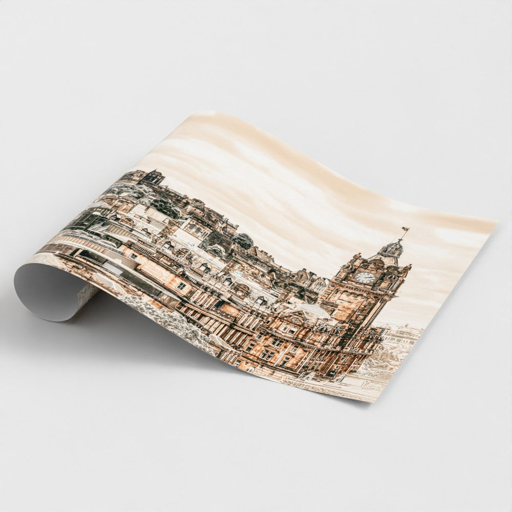 Edinburgh skyline unframed fine art print on premium photographic paper Scotland wall art