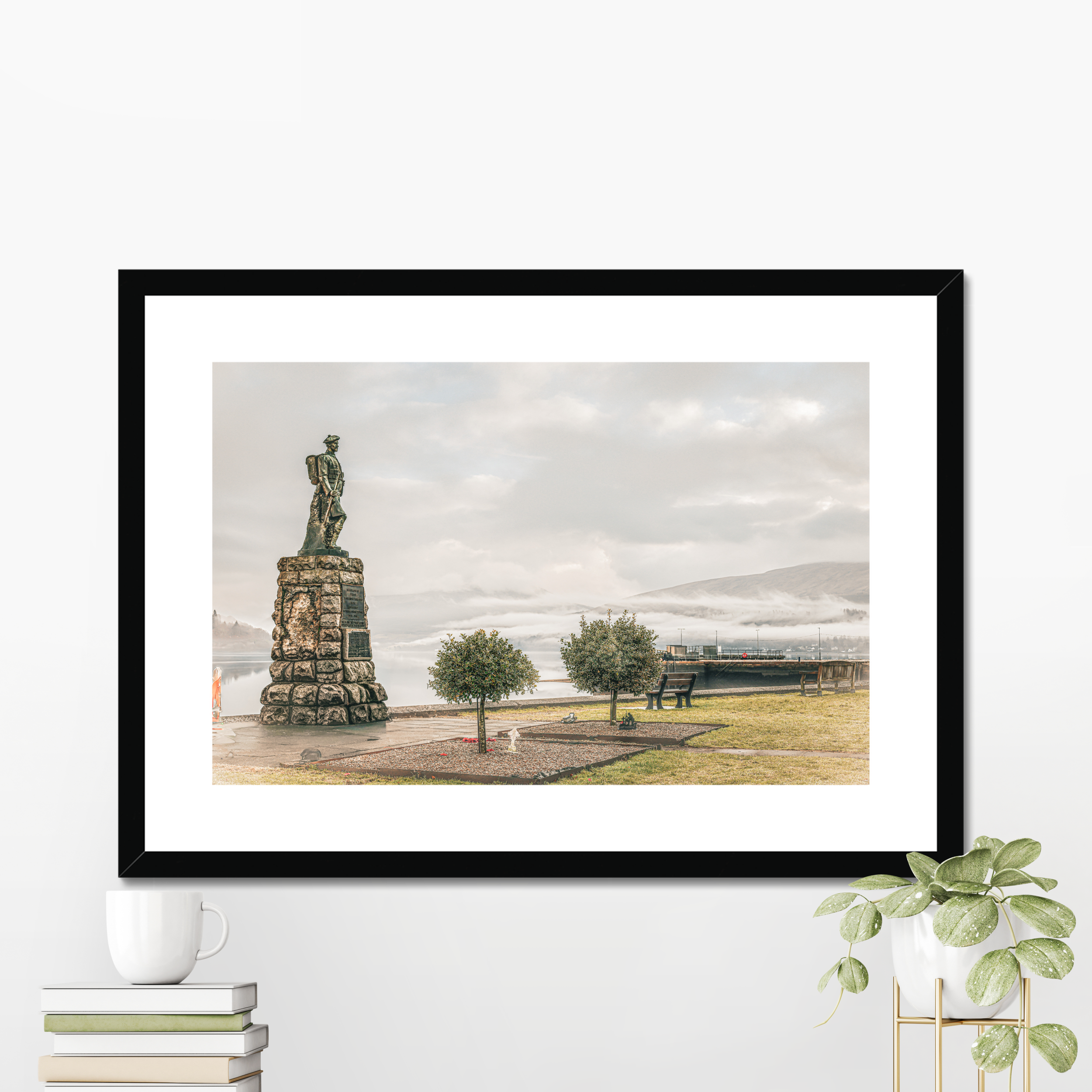Framed Inveraray War Memorial photography print Scottish remembrance monument wall art