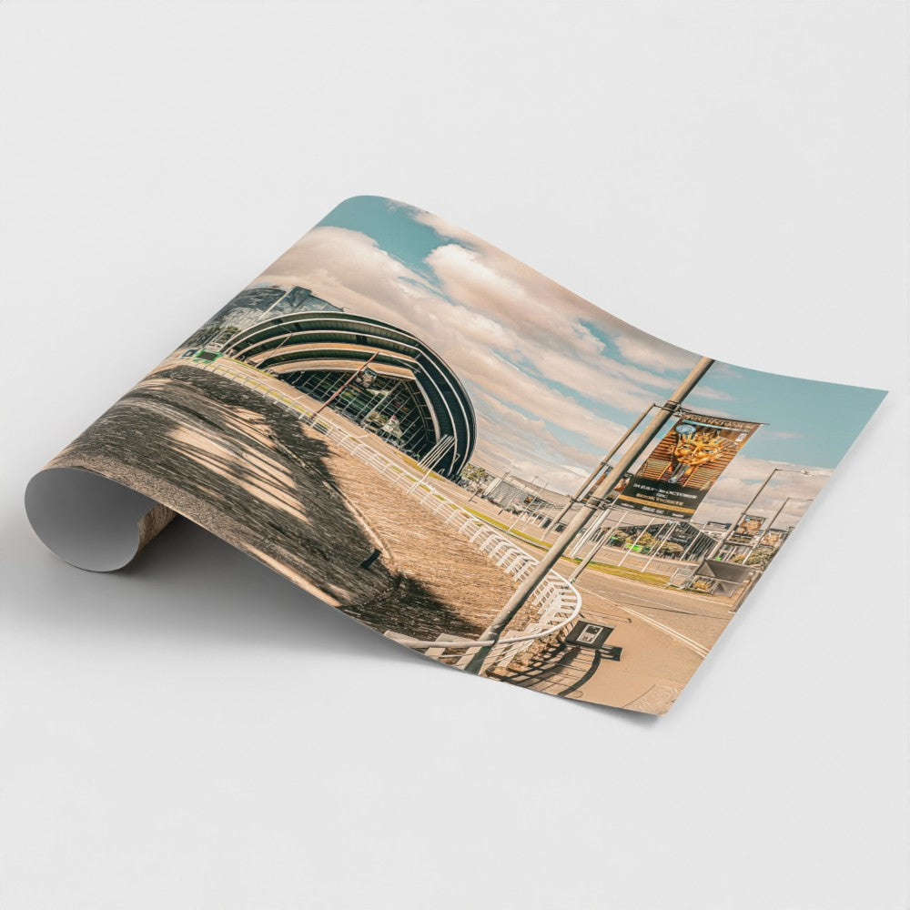 Glasgow Armadillo giclee print on satin lustre paper — premium Scottish wall art