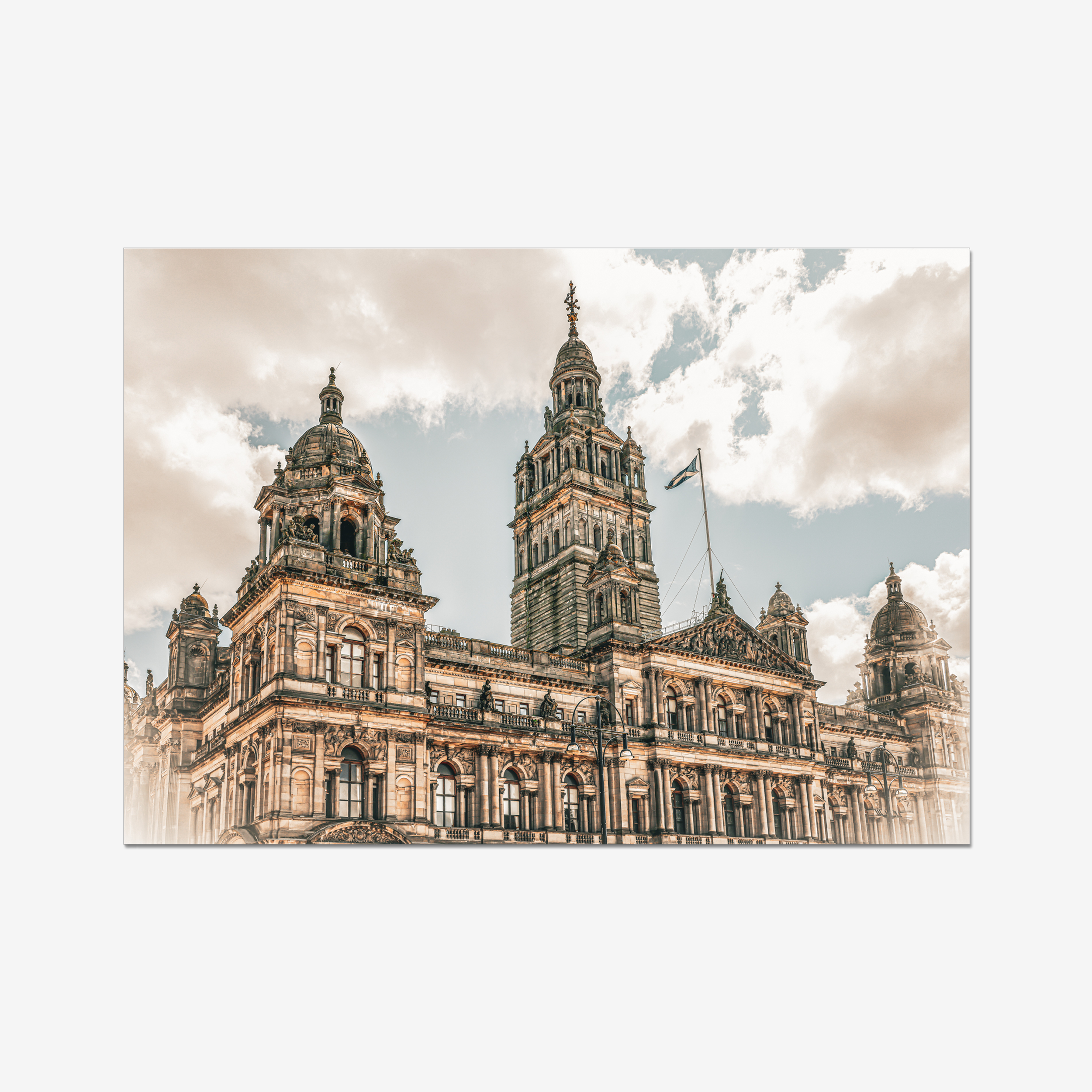 Glasgow skyline with City Chambers George Square Scotland fine art photography print