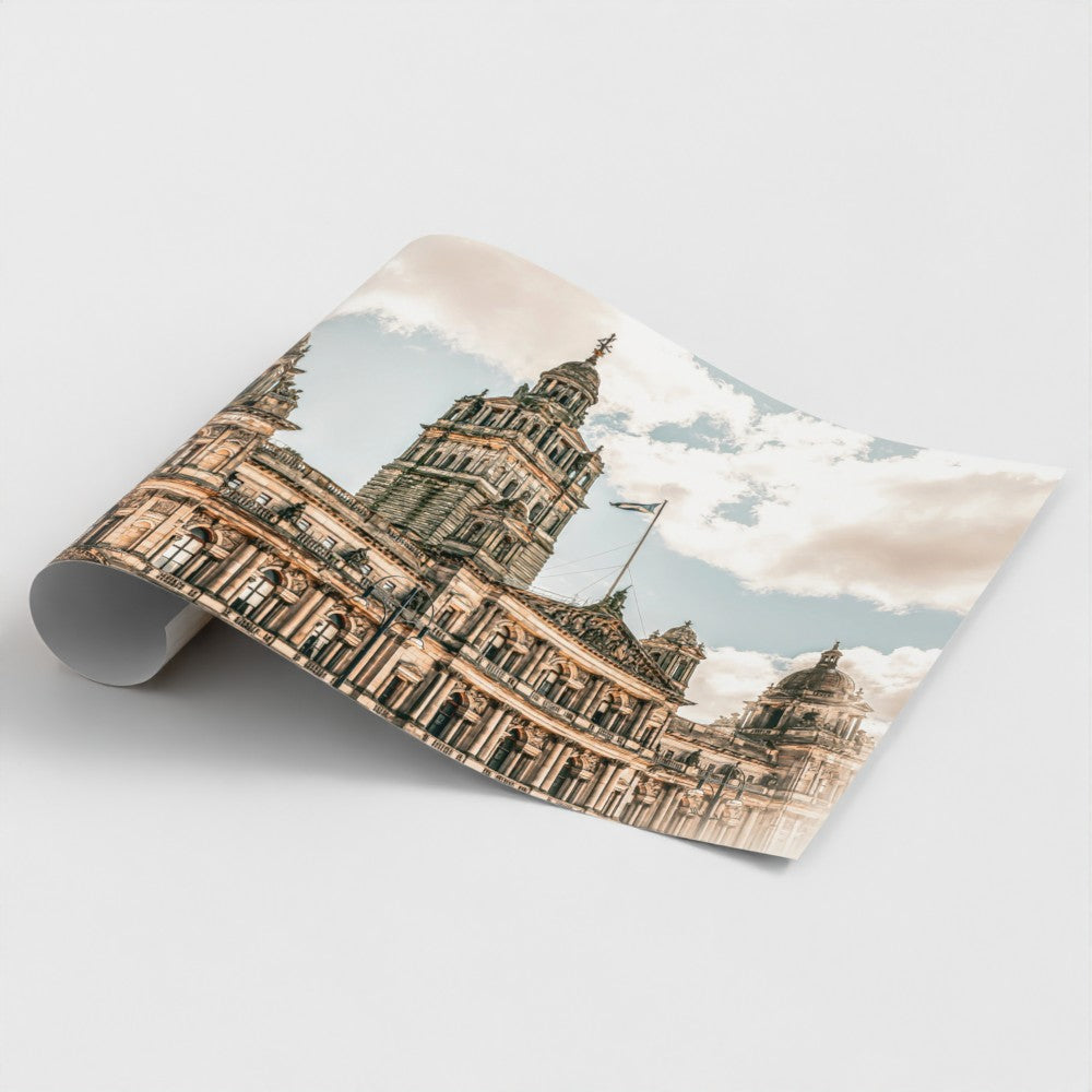 Glasgow skyline City Chambers fine art photo print Scotland