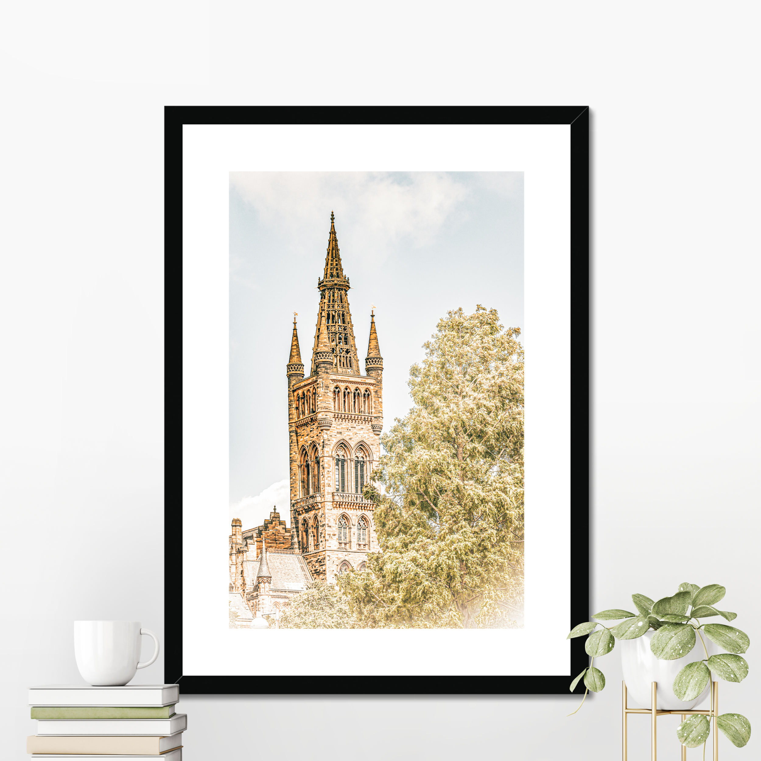 Glenlee Tall Ship framed Glasgow maritime wall art displayed in modern interior