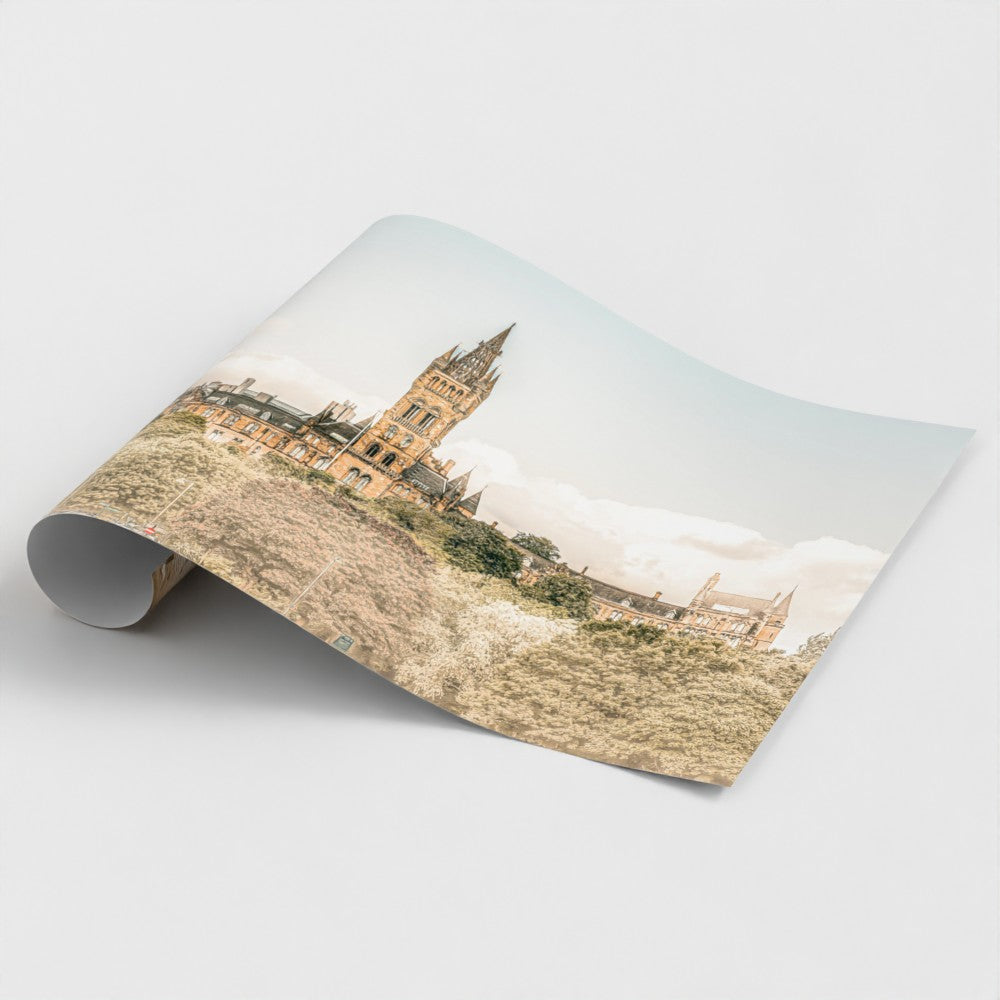 Gothic Grandeur University of Glasgow giclee print on satin lustre paper — premium Glasgow wall art