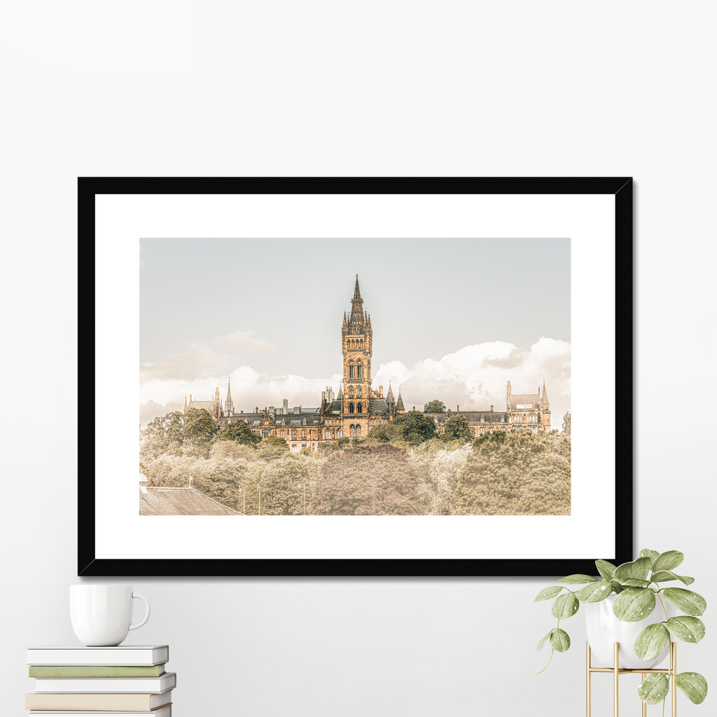 Gothic Grandeur University of Glasgow print detail — West End spire architecture photography