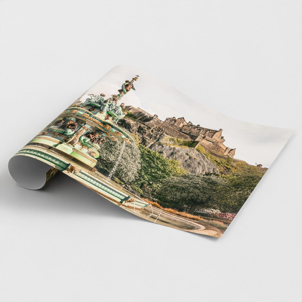 The Fountain Below the Fortress | Edinburgh Castle