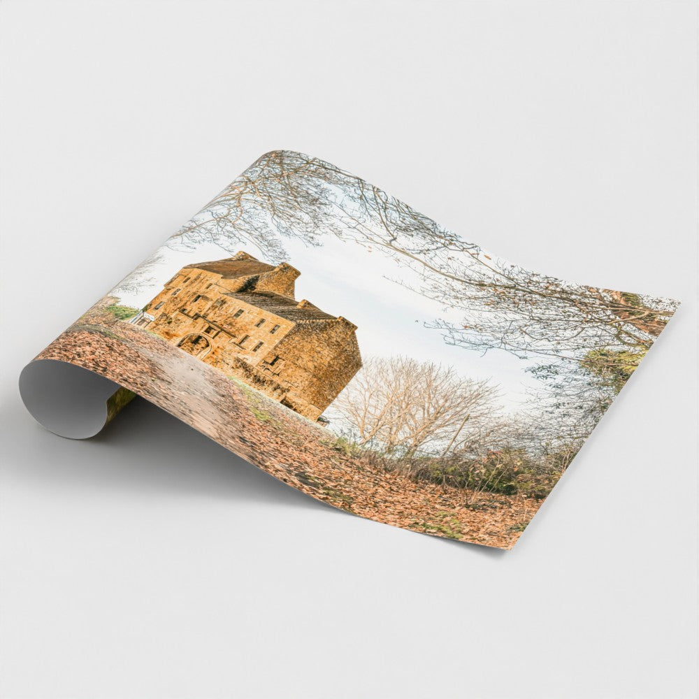 Midhope Castle (Lallybroch) giclee print on satin lustre paper — premium Scottish wall art