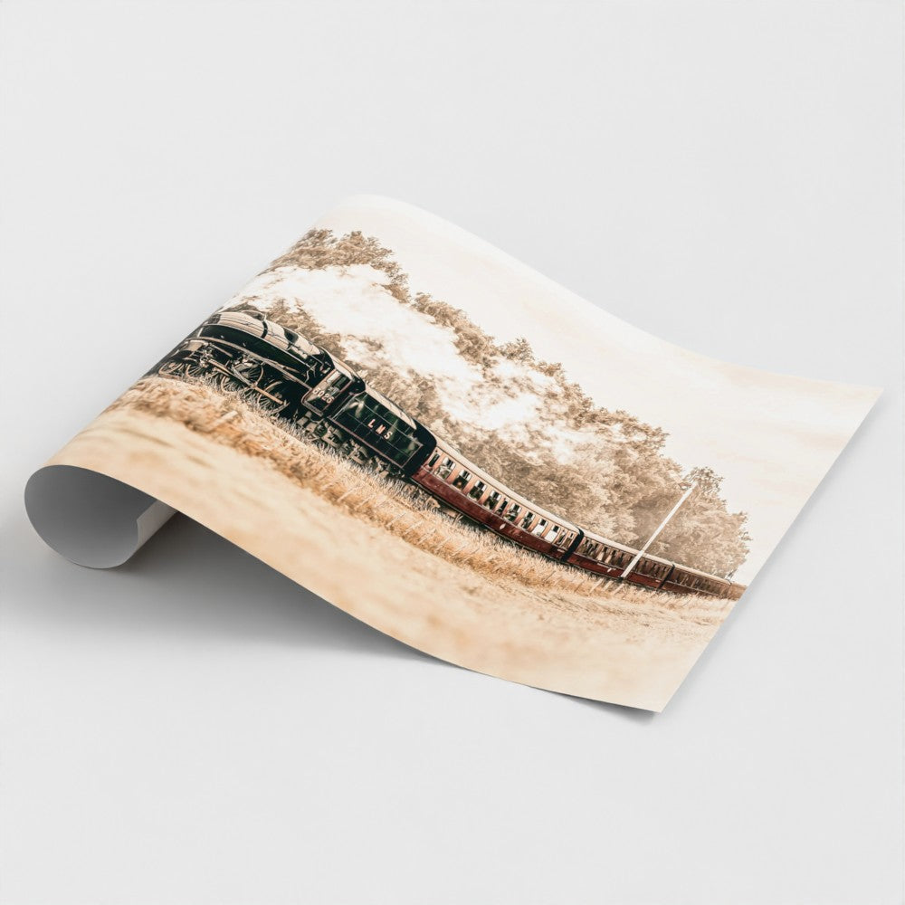 Aviemore steam train unframed fine art print on premium matte paper Scottish railway photography