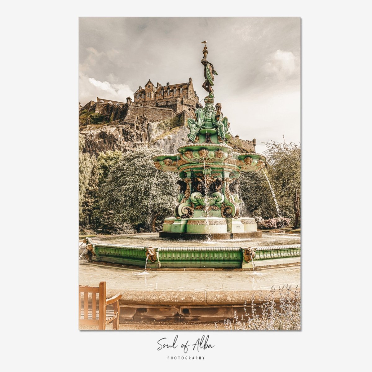 Ross Fountain Beneath the Castle | Princes Street Gardens - Soul of Alba Photography
