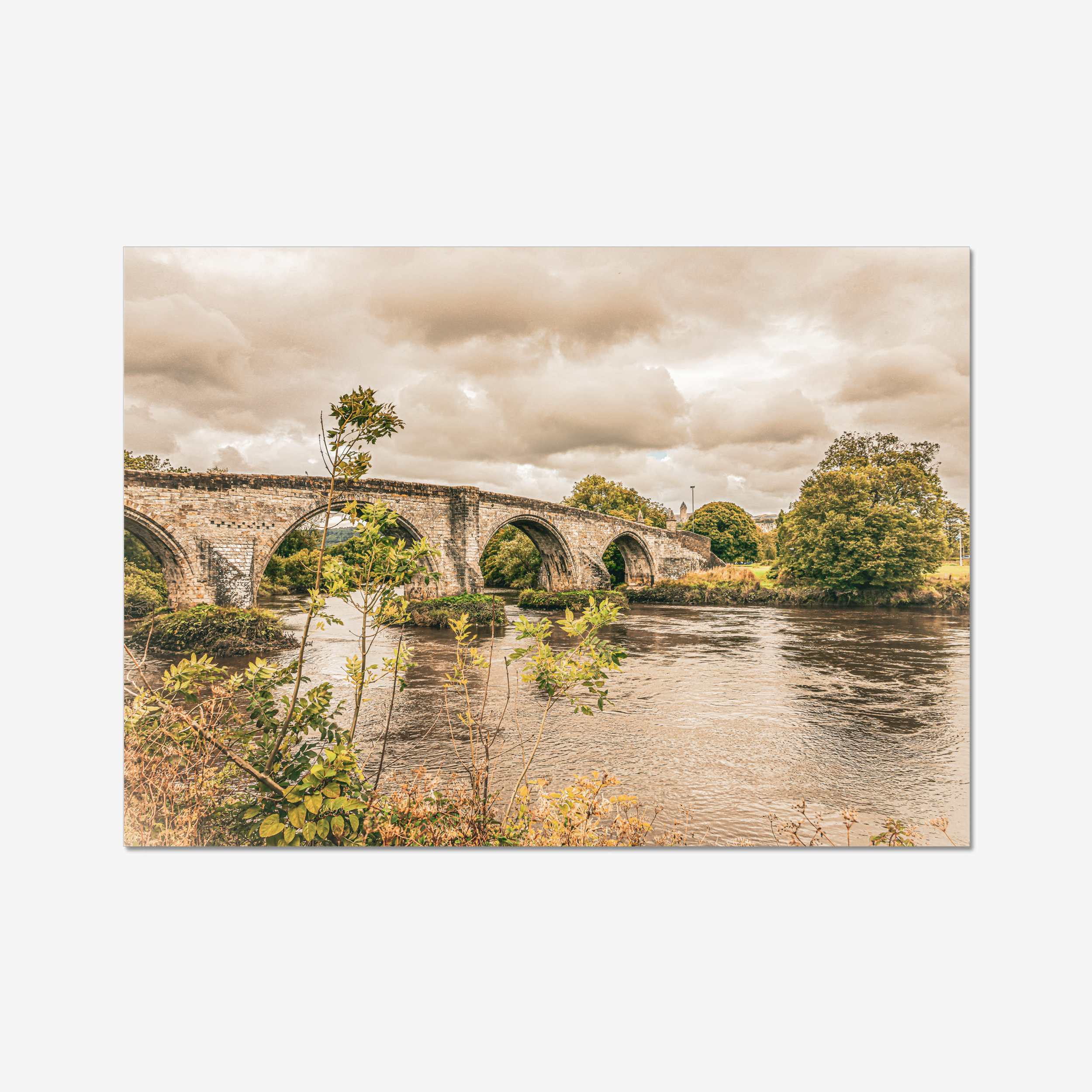 Old Stirling Bridge over the River Forth Stirling Scotland fine art photography print