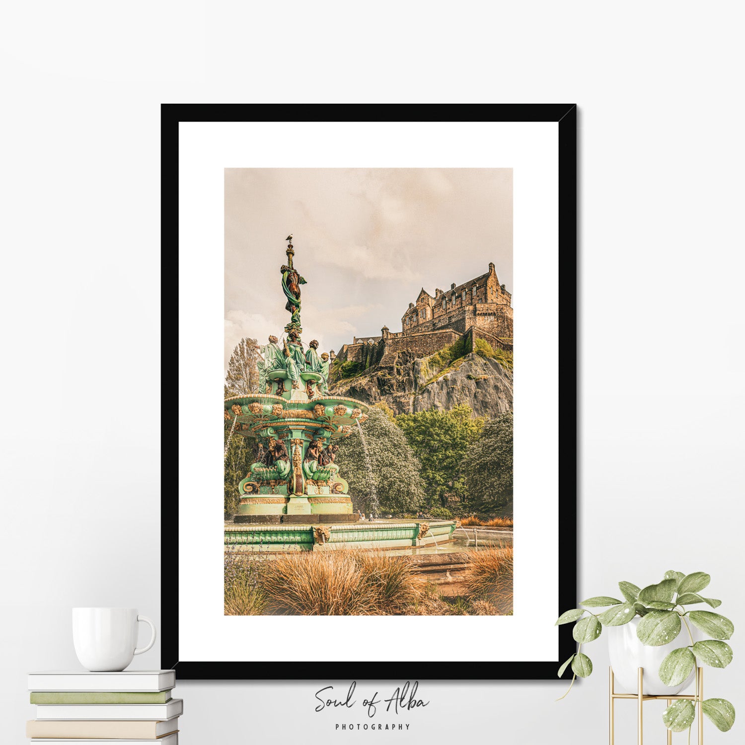 The Crown Above the Gardens | Ross Fountain & Edinburgh Castle - Soul of Alba Photography