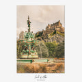 The Crown Above the Gardens | Ross Fountain & Edinburgh Castle fine art print - Soul of Alba Photography