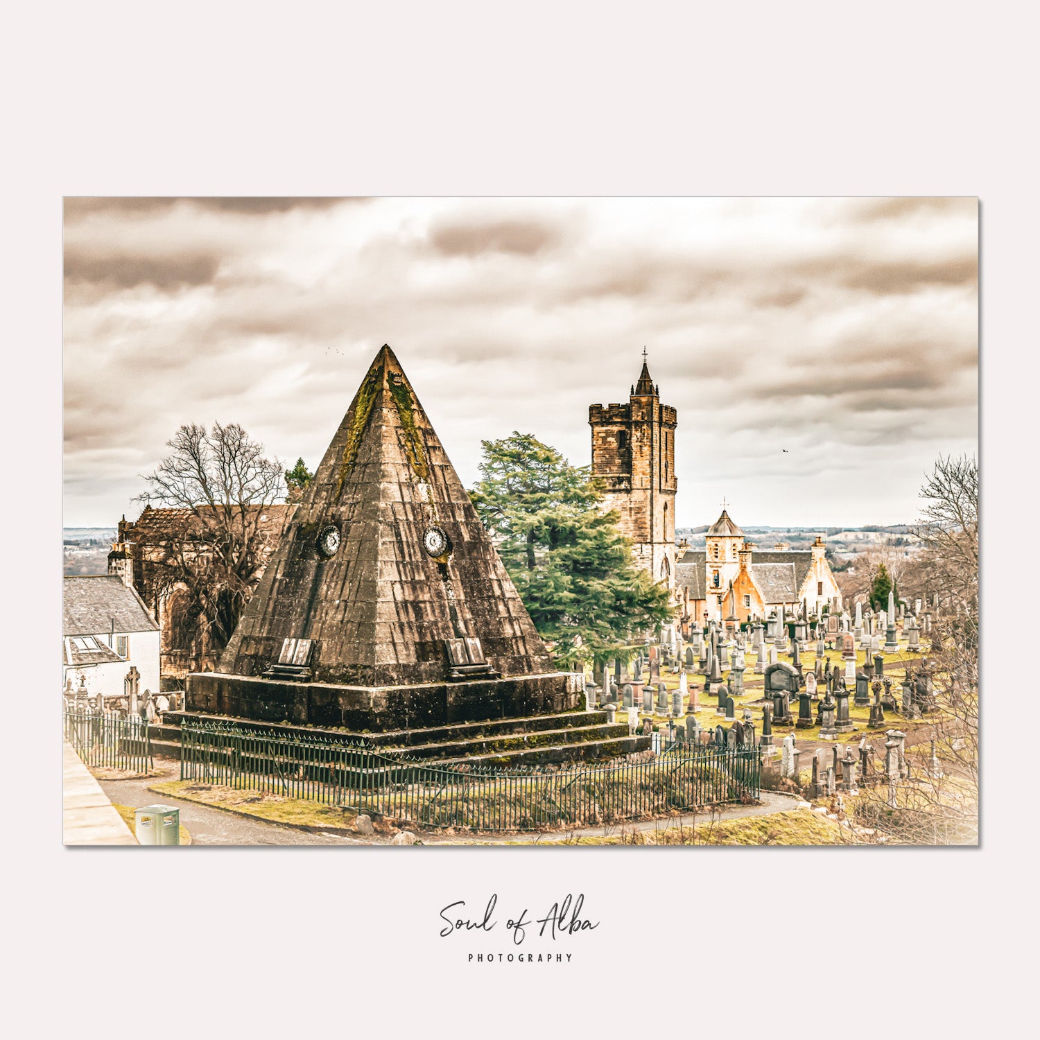 The Silent Monument | Old Stirling Cemetery fine art print - Soul of Alba Photography
