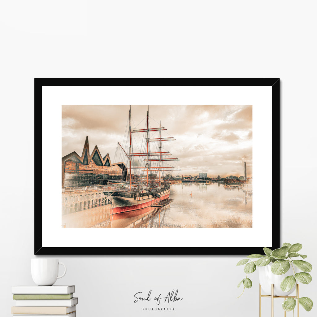 The Tall Ship Glenlee | River Clyde, Glasgow framed print- Soul of Alba Photography
