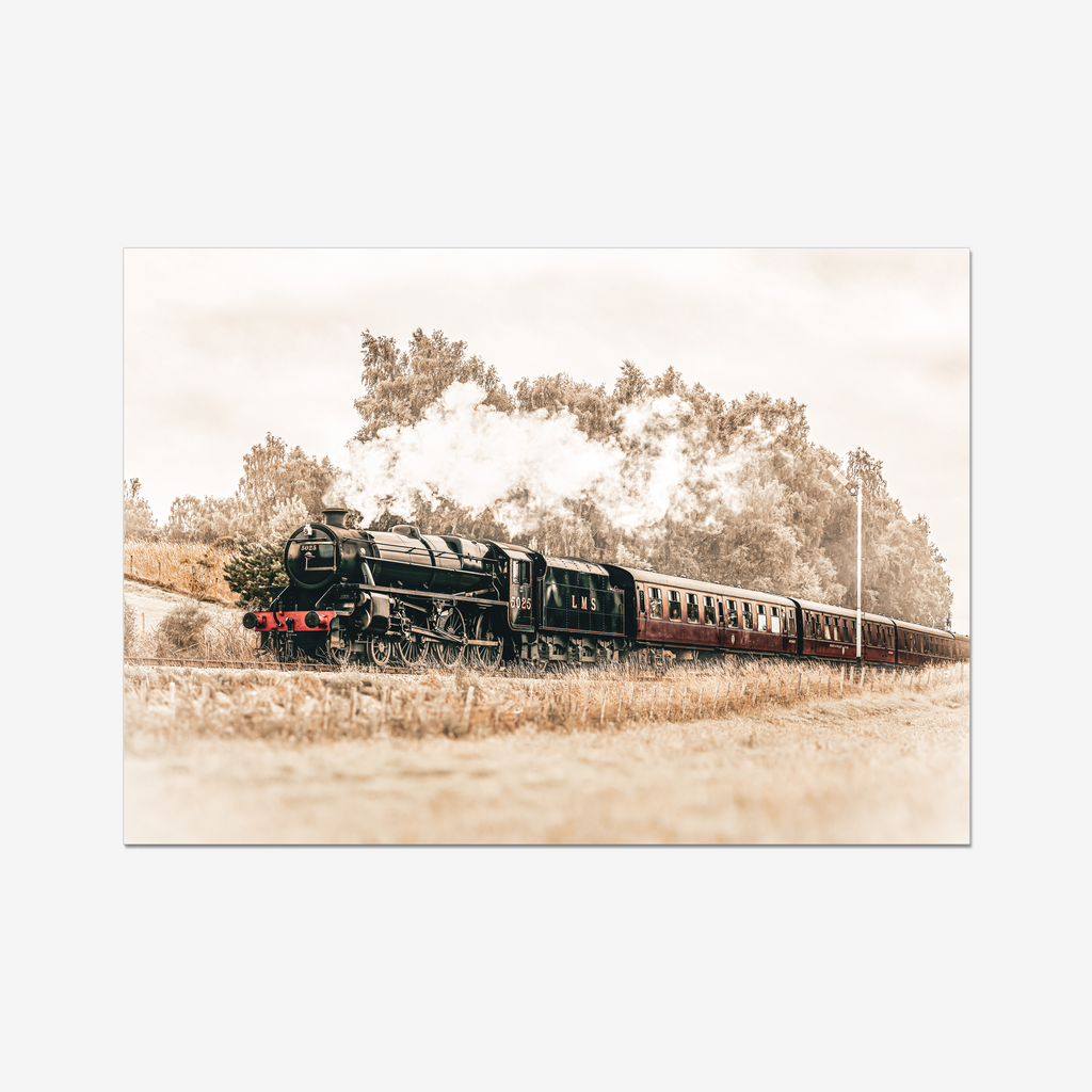 Strathspey Railway steam train Aviemore Scottish Highlands fine art photography print