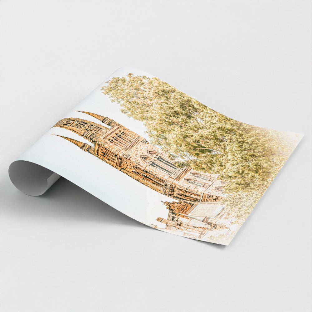 University of Glasgow giclee print on satin lustre paper — premium Glasgow wall art