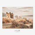 Fine art photograph of Urquhart Castle overlooking Loch Ness in the Scottish Highlands.
