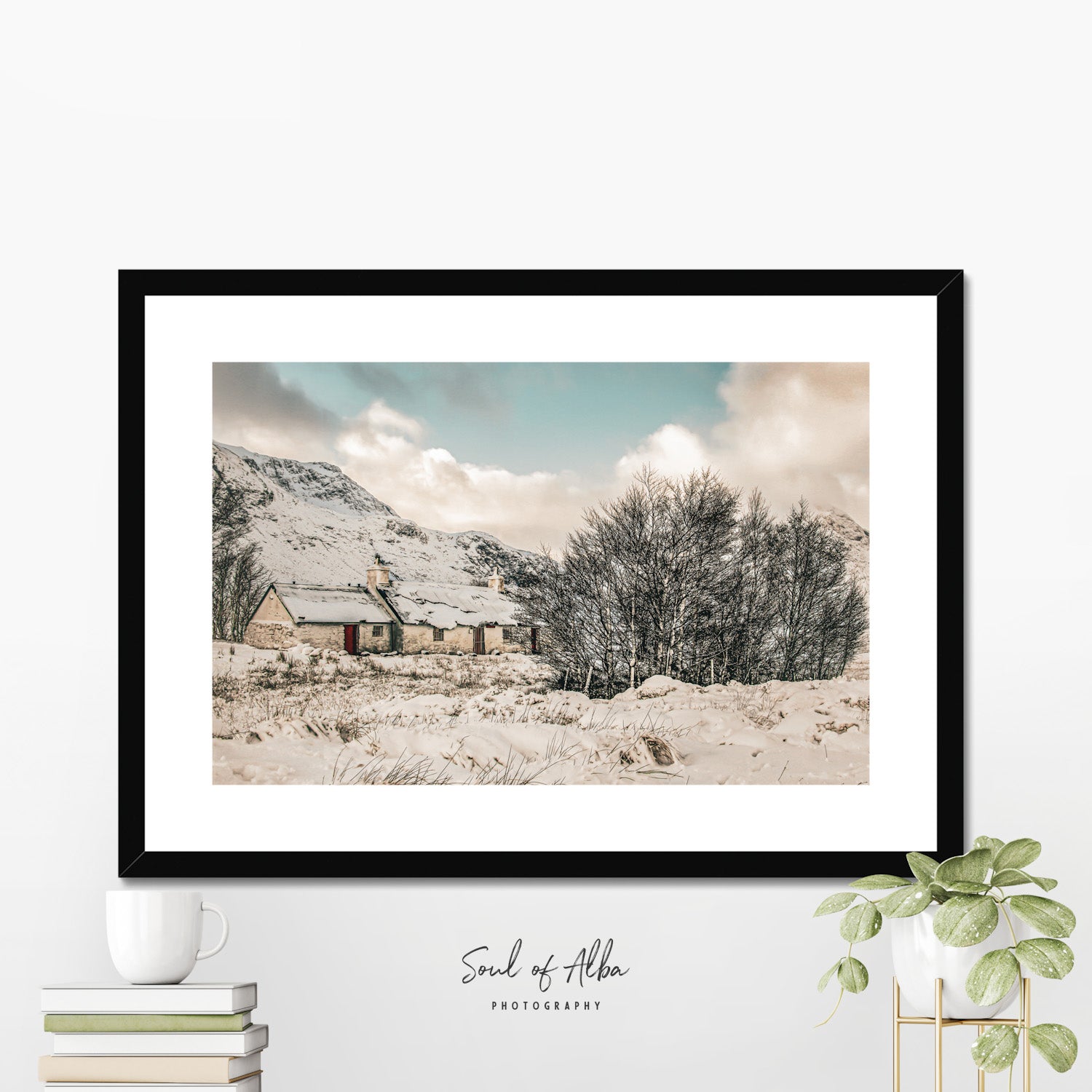 Winter Silence in Glencoe | Black Rock Cottage print - Soul of Alba Photography